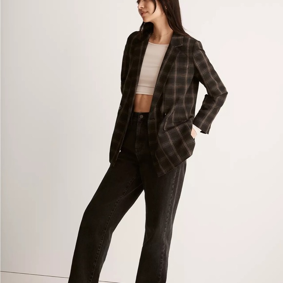 Madewell Caldwell Double-Breasted Blazer in Seaton Plaid - Picture 6 of 7
